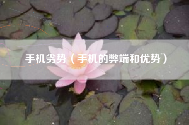 手机劣势（手机的弊端和优势）
